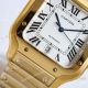 TW Factory Copy Cartier Santos 39.8mm Large Yellow Gold Roman Opaline Dial Watch (3)_th.jpg
